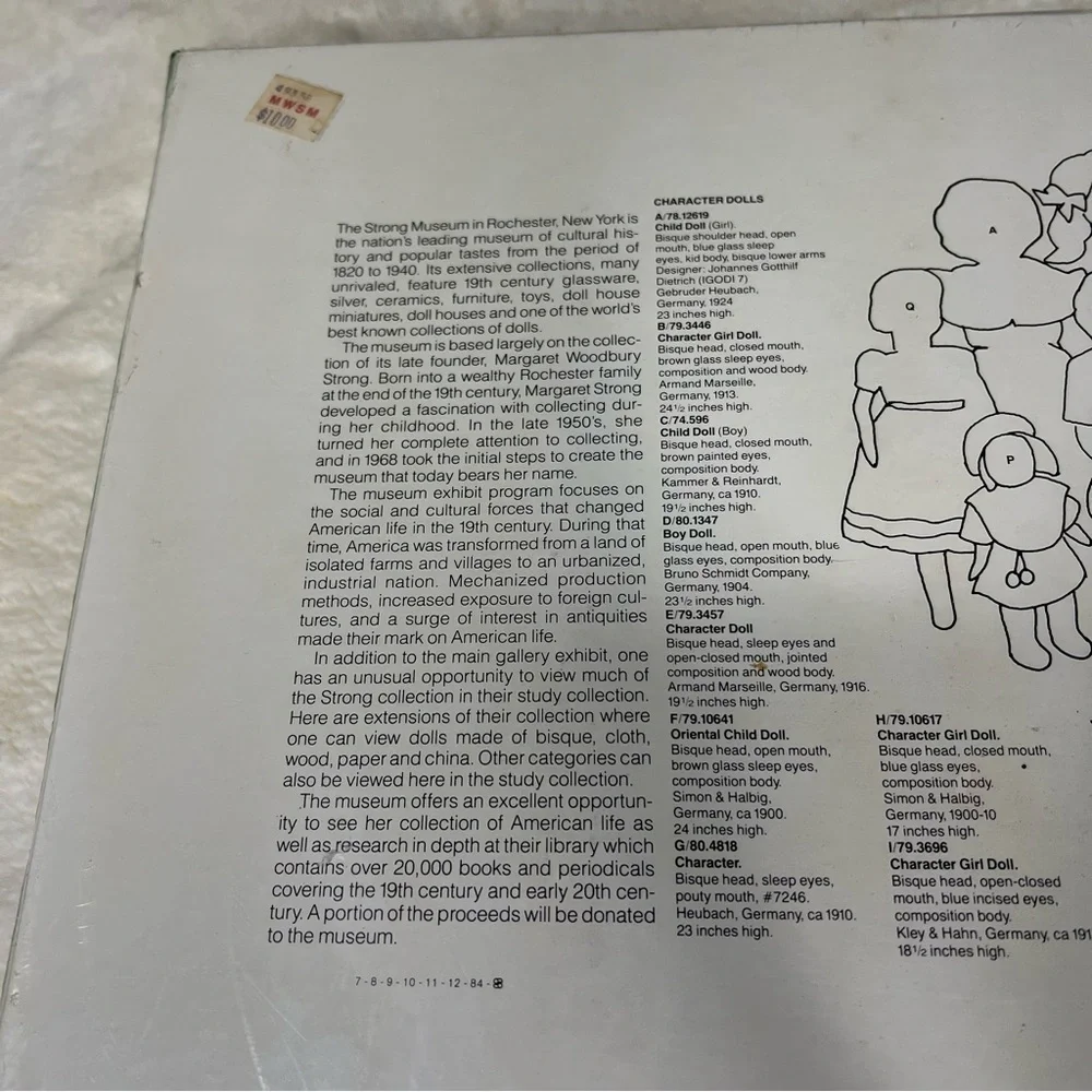 Margaret Woodbury Strong Museum Dolls 1000 Piece Vintage Jigsaw Puzzle